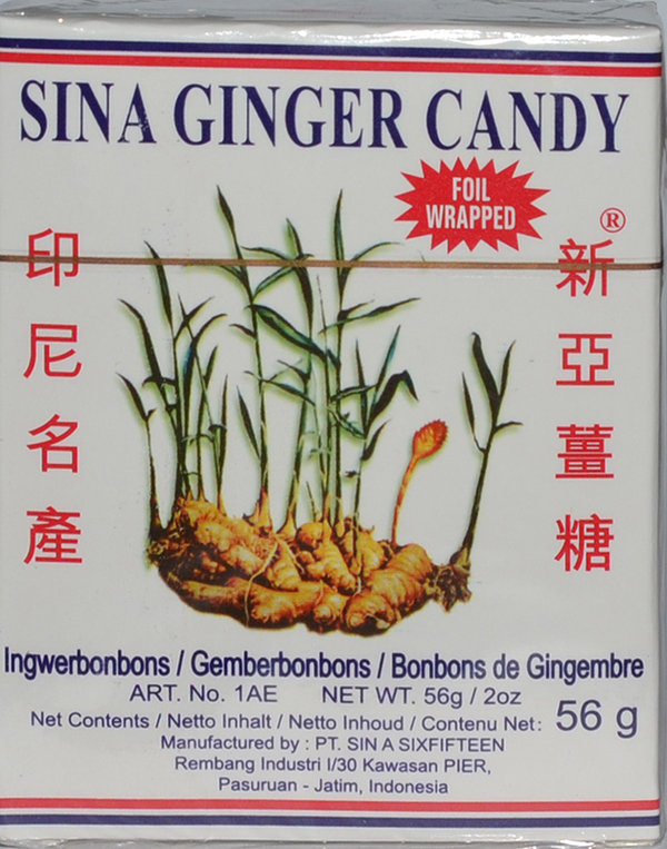 Ginger Candy, Ingwer Bonbon, 56 g
